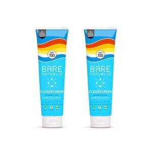 image:imageBare Republic Clearscreen Sunscreen SPF 50 Sunblock Body Lotion Water Resistant with an Invisible Finish 5 Fl OzSPF 100