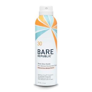 image:imageBare Republic Mineral Sunscreen SPF 30 Sunblock Spray Sheer and NonGreasy Finish Coconut Mango Scent 6 Fl Oz6 Fl Oz Pack of 1